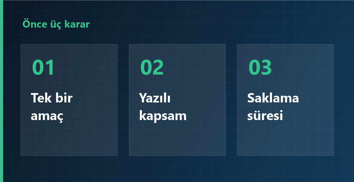 Kurulumdan önce verilecek üç karar